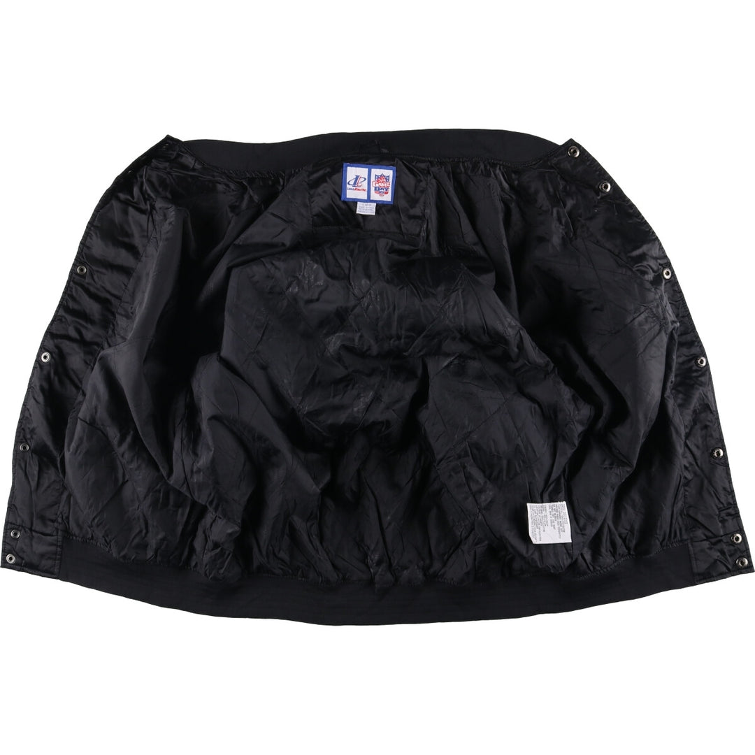 90s-00'S Logo Athletic NFL Pittsburgh Steelers Padded Stadium Jacket, Men's Size L Nylon black type Vintage Second Hand