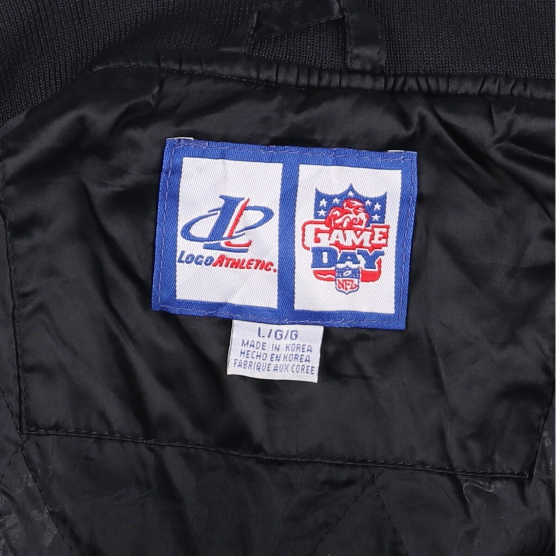 90s-00'S Logo Athletic NFL Pittsburgh Steelers Padded Stadium Jacket, Men's Size L Nylon black type Vintage Second Hand