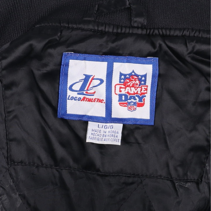 90s-00'S Logo Athletic NFL Pittsburgh Steelers Padded Stadium Jacket, Men's Size L Nylon black type Vintage Second Hand