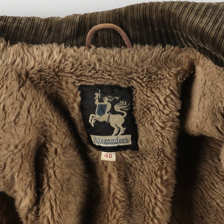 Vintage Alexander's wide-wale corduroy duffle coat, men's size XL unclear Khaki type Vintage Second Hand