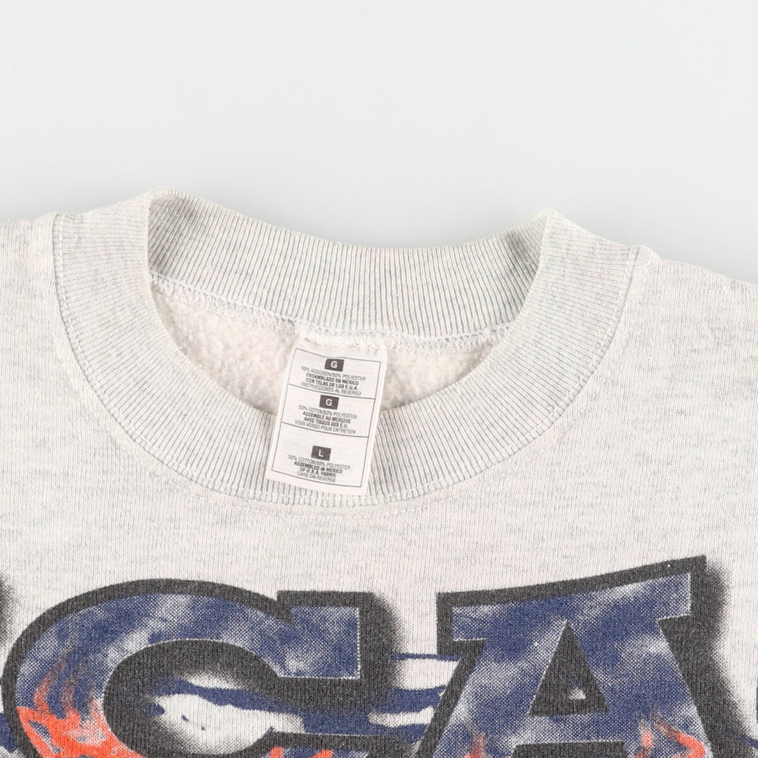 Vintage 90'S NFL Chicago Bears print sweatshirt, size L, men's cotton gray type Vintage Second Hand