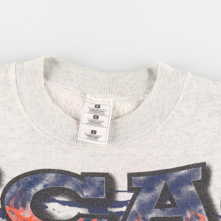 Vintage 90'S NFL Chicago Bears print sweatshirt, size L, men's cotton gray type Vintage Second Hand