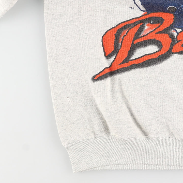 Vintage 90'S NFL Chicago Bears print sweatshirt, size L, men's cotton gray type Vintage Second Hand