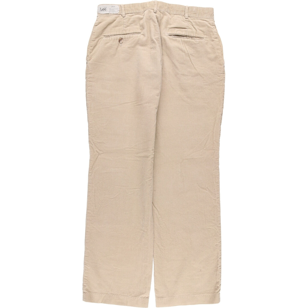 Vintage Lee corduroy pants, made in the USA, men's size W33. cotton Beige type Vintage Second Hand