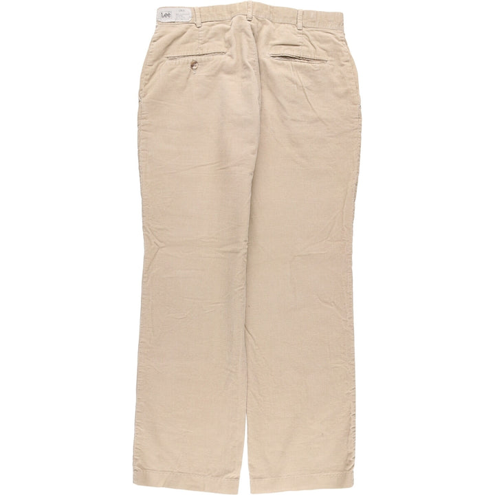 Vintage Lee corduroy pants, made in the USA, men's size W33. cotton Beige type Vintage Second Hand