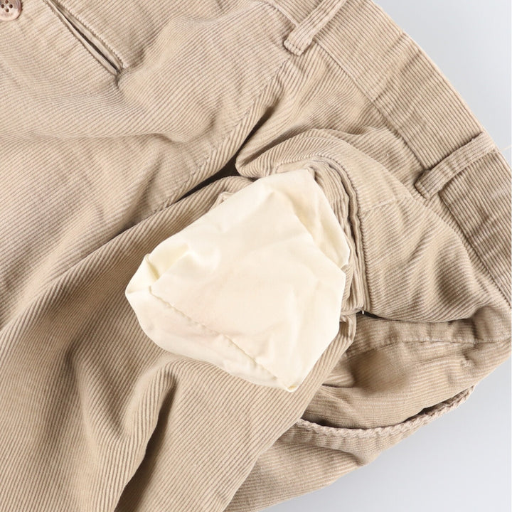 Vintage Lee corduroy pants, made in the USA, men's size W33. cotton Beige type Vintage Second Hand