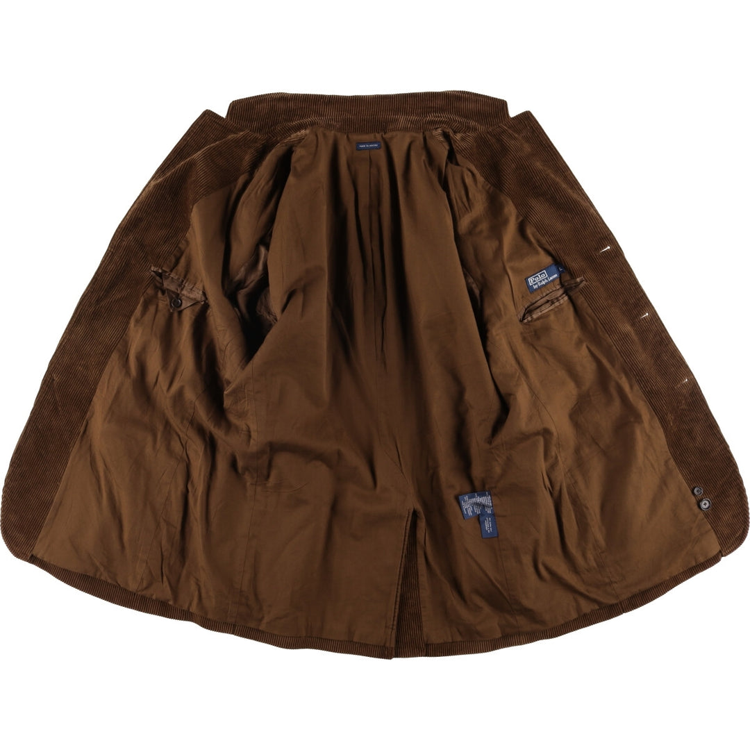 Ralph Lauren POLO by Ralph Lauren Corduroy Tailored Jacket Men's Size L cotton brown type Vintage Second Hand