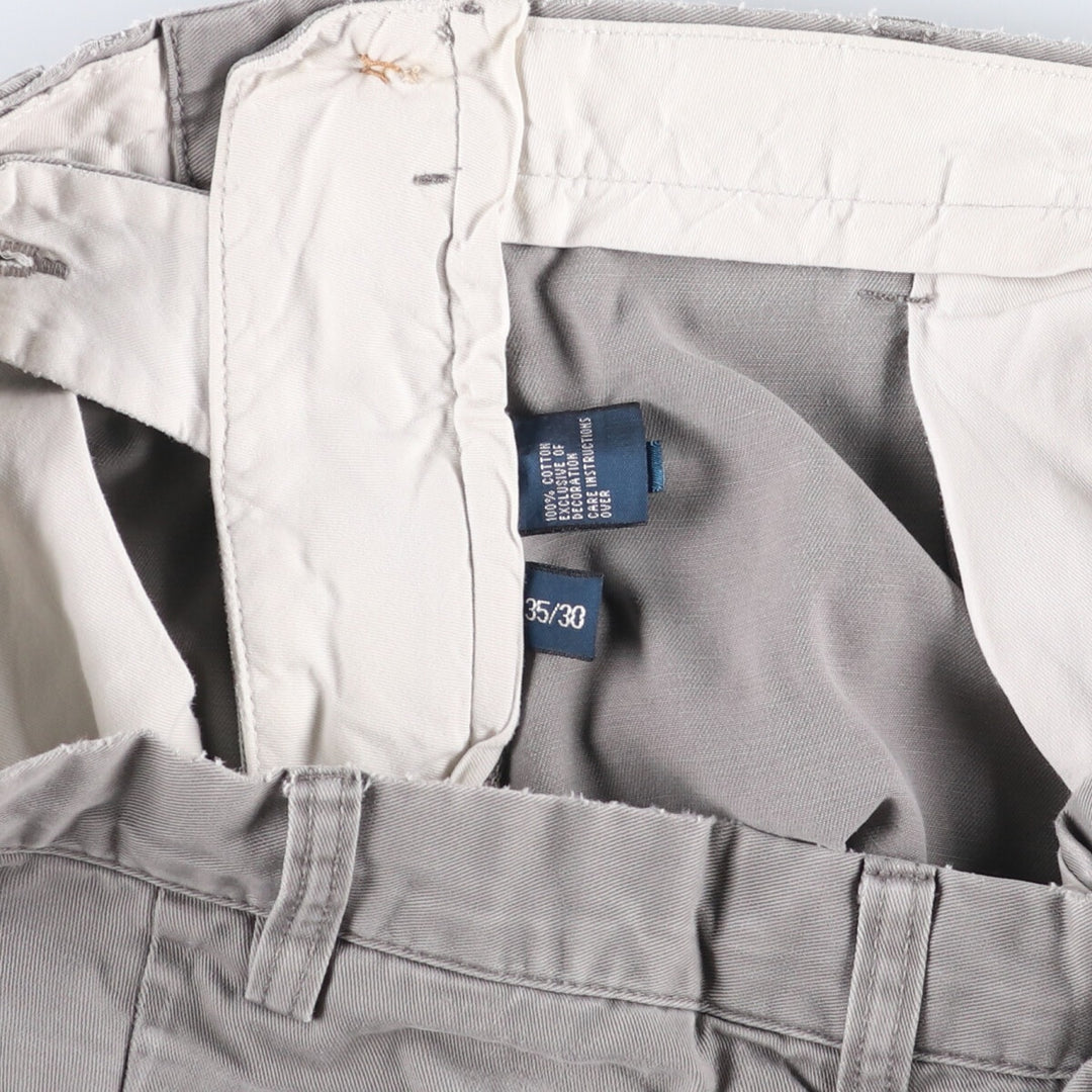 Ralph Lauren POLO by Ralph Lauren PRESTON PANT Chino pants for men, equivalent to w35 cotton gray type Vintage Second Hand