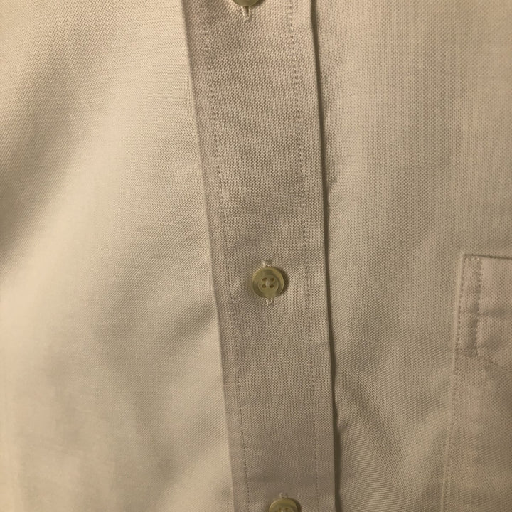 Brooks Brothers Est.1818 Long Sleeve Button-Down Shirt, Men's Size L Supima Cotton white type Vintage Second Hand