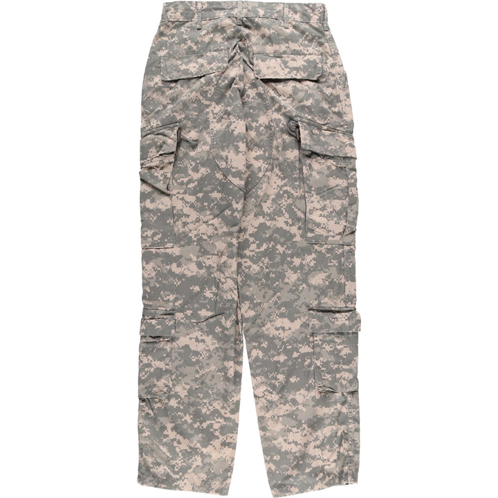 00'S US Military Camouflage Pattern ACU Digital Camo Ripstop Military Cargo Pants Made in USA SMALL-REGULAR Men's S Size cotton gray type Vintage Second Hand