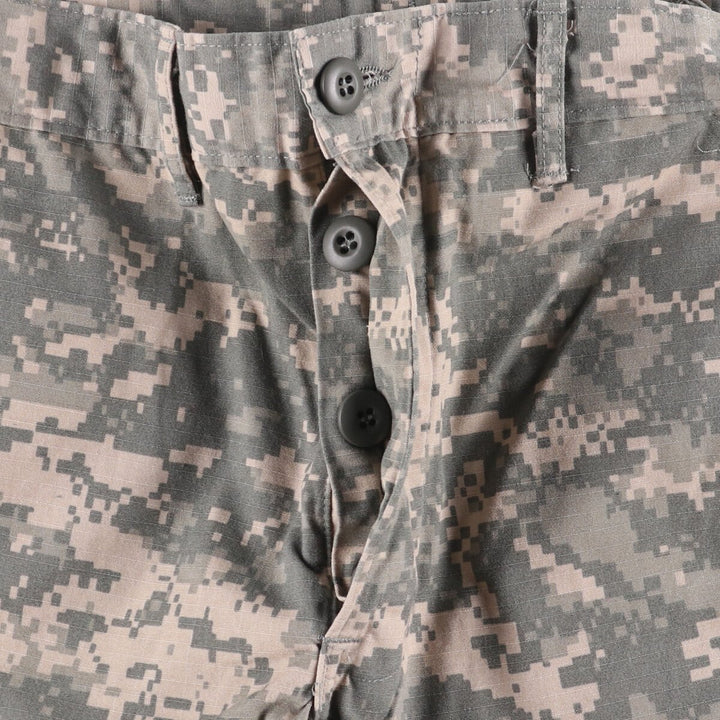 00'S US Military Camouflage Pattern ACU Digital Camo Ripstop Military Cargo Pants Made in USA SMALL-REGULAR Men's S Size cotton gray type Vintage Second Hand