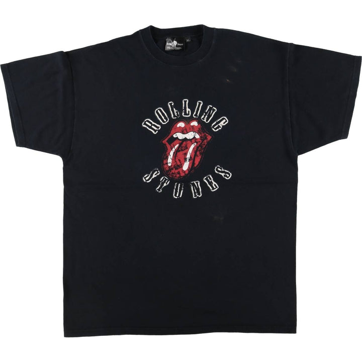 THE ROLLING STONES The Rolling Stones Band T-shirt Band T Men's XL size cotton black type Vintage Second Hand