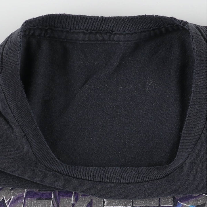 00'S METALLICA Band T-shirt, Band T, Men's M size unclear black type Vintage Second Hand