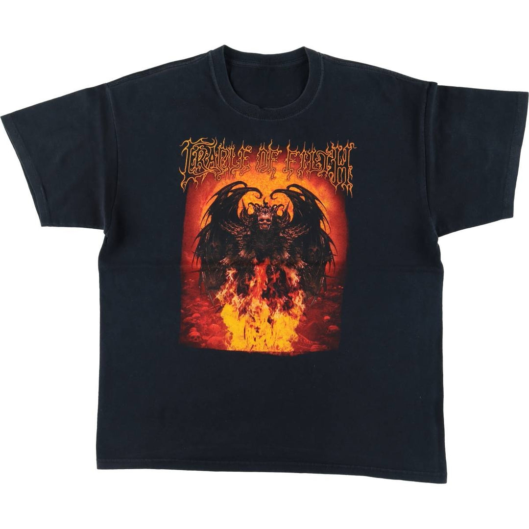 CRADLE OF FILTH Cradle of Filth Band T-shirt Band T Men's M size unclear black type Vintage Second Hand