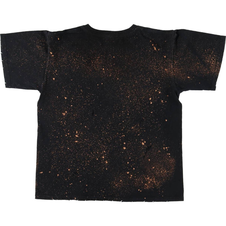 00'S Anvil VAN HALEN Van Halen bleached band T-shirt, men's M size cotton black type Vintage Second Hand