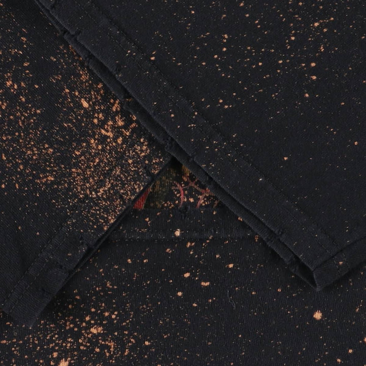 00'S Anvil VAN HALEN Van Halen bleached band T-shirt, men's M size cotton black type Vintage Second Hand