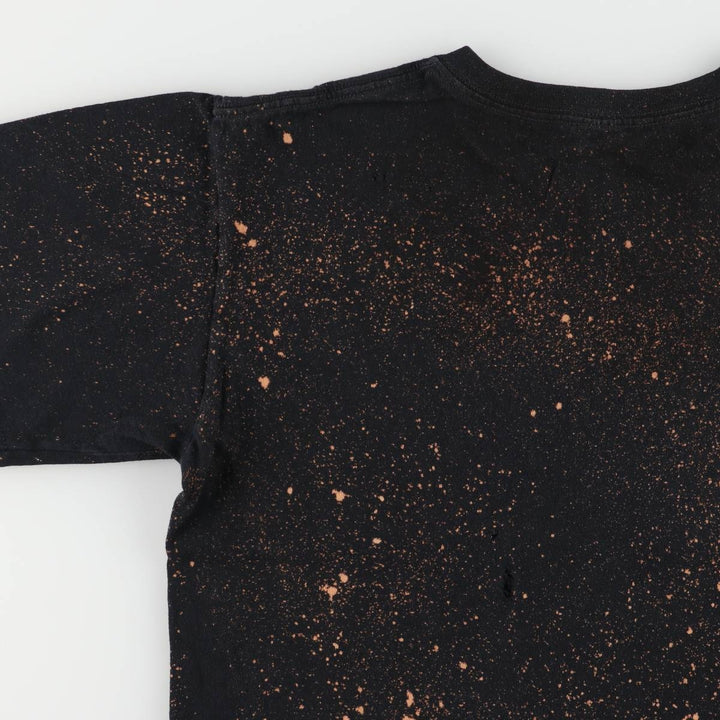 00'S Anvil VAN HALEN Van Halen bleached band T-shirt, men's M size cotton black type Vintage Second Hand