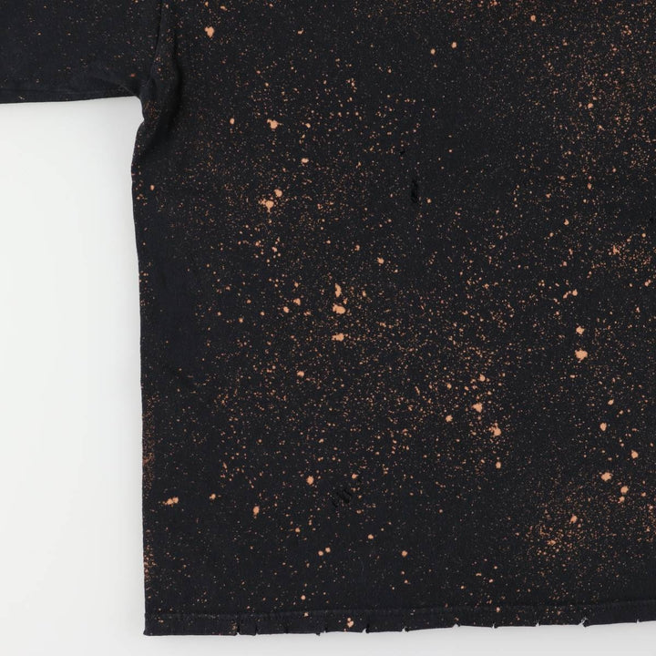 00'S Anvil VAN HALEN Van Halen bleached band T-shirt, men's M size cotton black type Vintage Second Hand