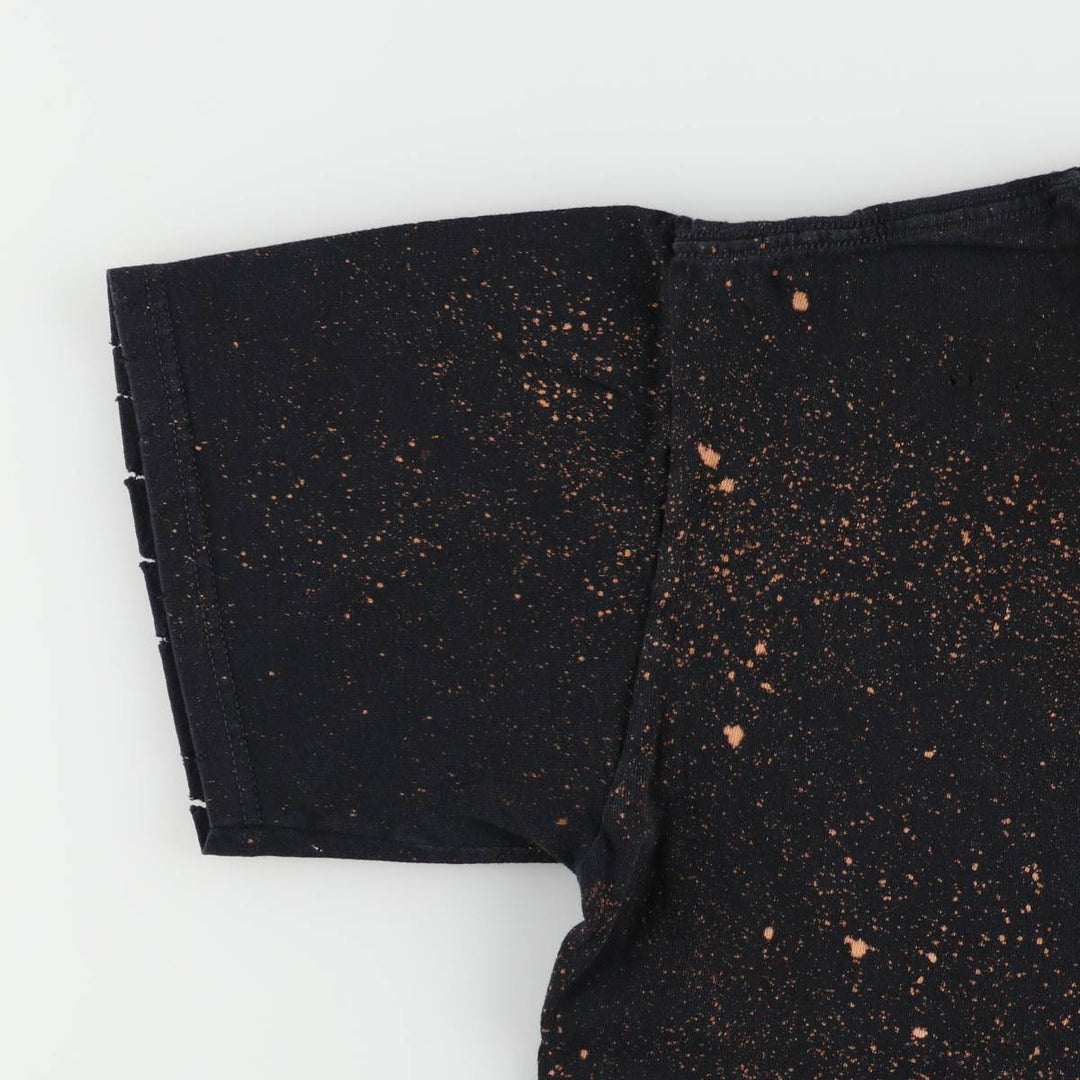 00'S Anvil VAN HALEN Van Halen bleached band T-shirt, men's M size cotton black type Vintage Second Hand