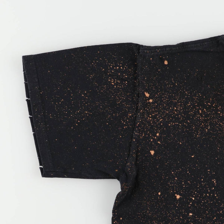 00'S Anvil VAN HALEN Van Halen bleached band T-shirt, men's M size cotton black type Vintage Second Hand