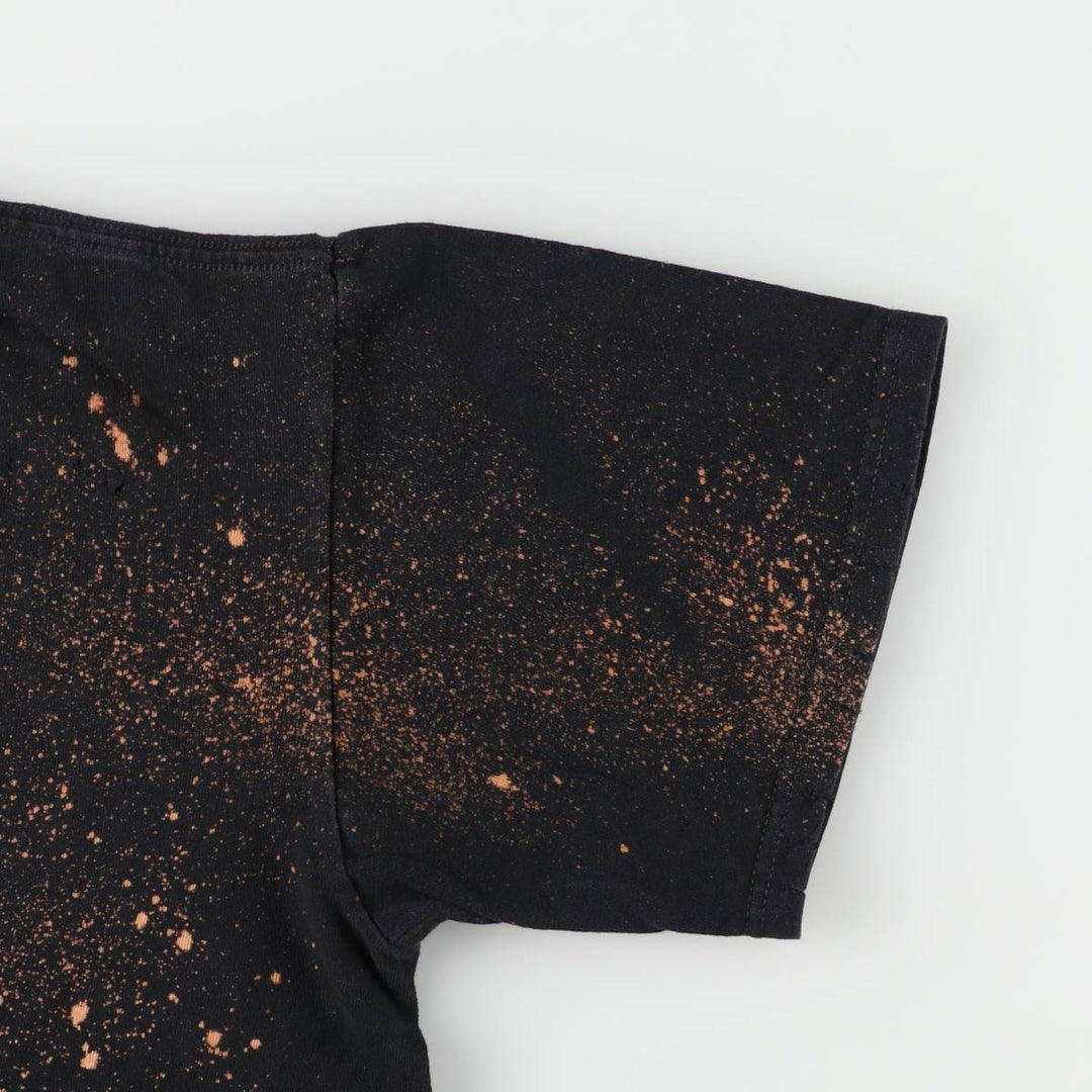 00'S Anvil VAN HALEN Van Halen bleached band T-shirt, men's M size cotton black type Vintage Second Hand