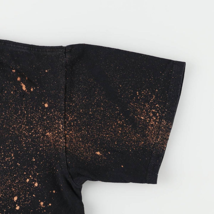 00'S Anvil VAN HALEN Van Halen bleached band T-shirt, men's M size cotton black type Vintage Second Hand