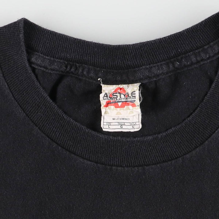 00'S ALSTYLE APPAREL and ACTIVEWEAR KISS Band T-shirt, Men's L size cotton black type Vintage Second Hand