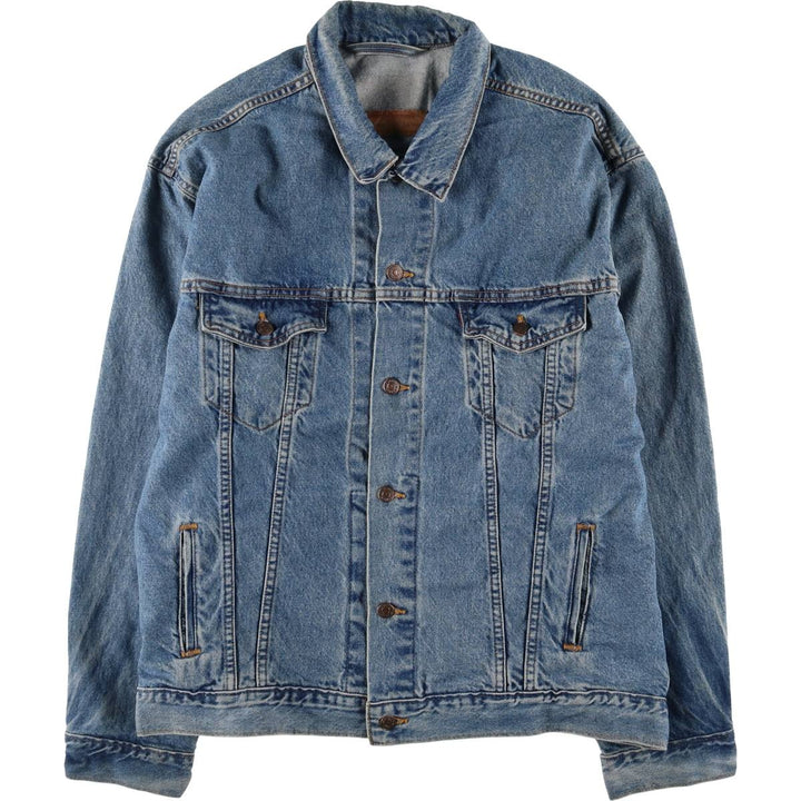 90'S Levi's 70507-0389 denim jacket, denim jacket, made in USA, men's XL size, vintage cotton blue type Vintage Second Hand