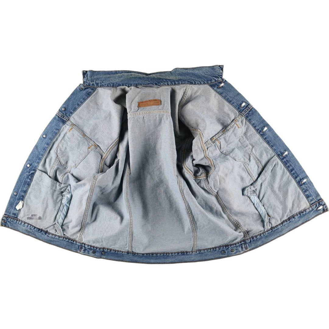 90'S Levi's 70507-0389 denim jacket, denim jacket, made in USA, men's XL size, vintage cotton blue type Vintage Second Hand