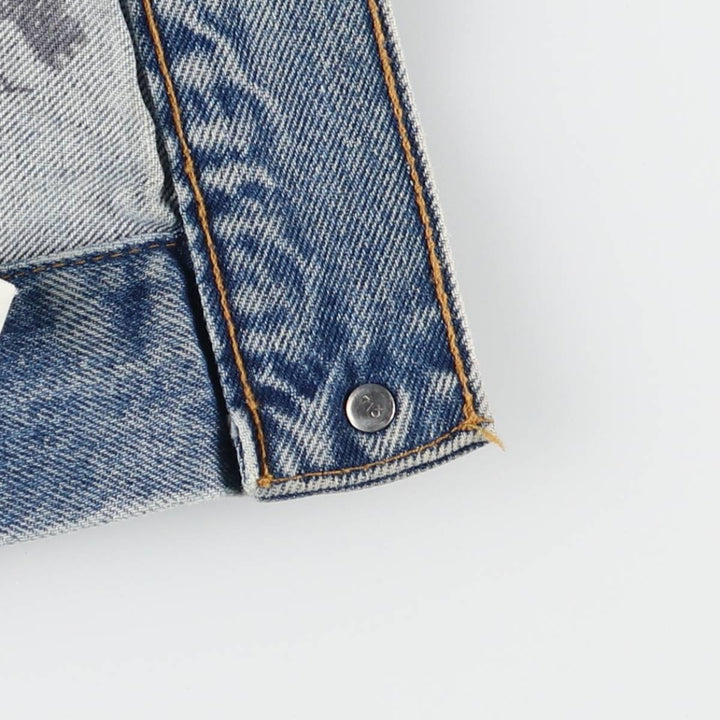 90'S Levi's 70507-0389 denim jacket, denim jacket, made in USA, men's XL size, vintage cotton blue type Vintage Second Hand