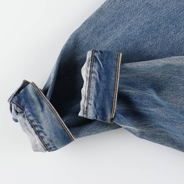 90'S Levi's 70507-0389 denim jacket, denim jacket, made in USA, men's XL size, vintage cotton blue type Vintage Second Hand