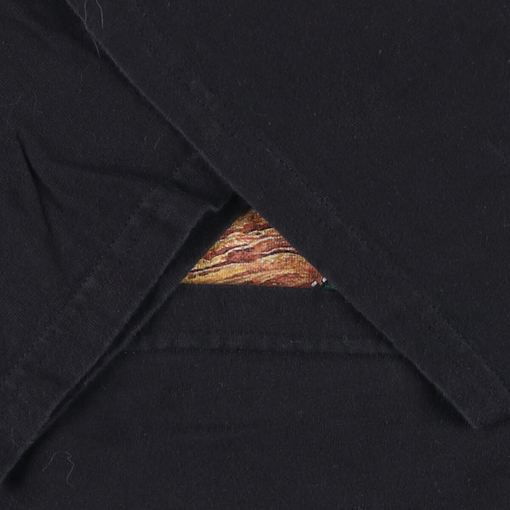 00'S Harley-Davidson Motorcycle Bike T-shirt Made in USA Men's XL cotton black type Vintage Second Hand