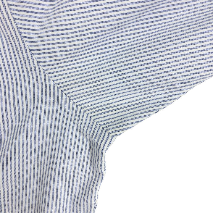 Ralph Lauren Classic Fit Long Sleeve Button Down Striped Shirt, Men's Size L cotton Blue type light blue Vintage Second Hand