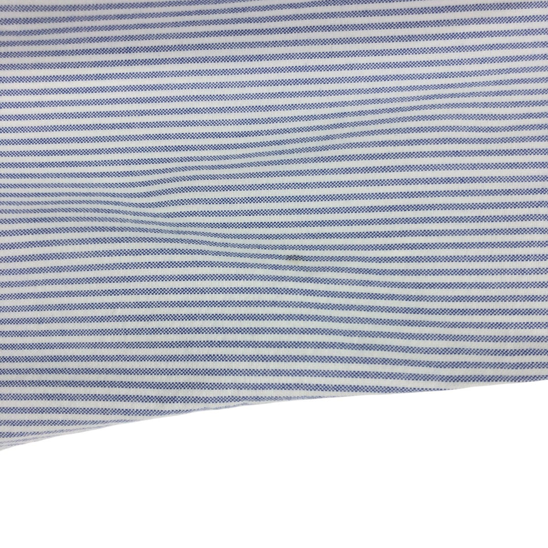Ralph Lauren Classic Fit Long Sleeve Button Down Striped Shirt, Men's Size L cotton Blue type light blue Vintage Second Hand