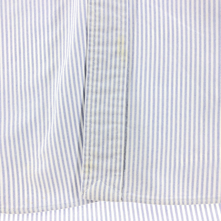 Ralph Lauren BLAKE long sleeve button down striped shirt, men's size M cotton Blue type light blue Vintage Second Hand