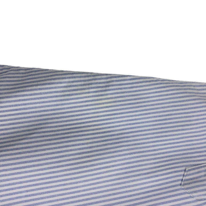 Ralph Lauren BLAKE long sleeve button down striped shirt, men's size M cotton Blue type light blue Vintage Second Hand