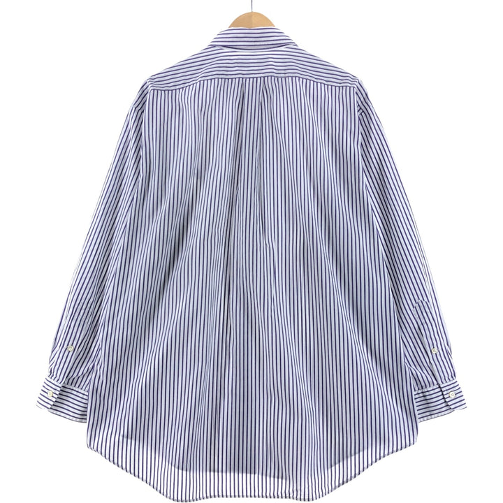 Ralph Lauren YARMOUTH Long Sleeve Button-Down Striped Shirt, Men's XL cotton purple type Vintage Second Hand