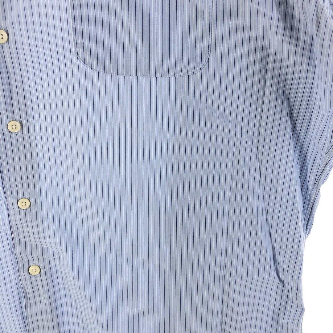 Ralph Lauren CRANE Long Sleeve Cotton Striped Shirt Men's Size L cotton Blue type light blue Vintage Second Hand