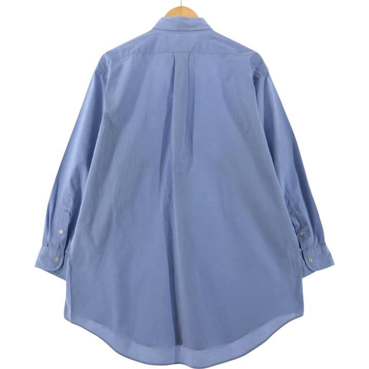 Ralph Lauren YARMOUTH long sleeve button down shirt, men's size L cotton Blue type light blue Vintage Second Hand