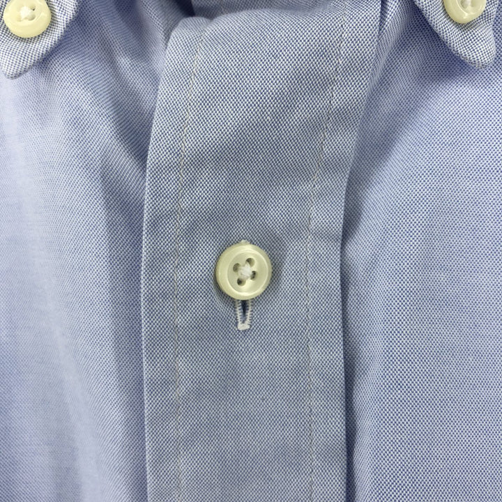 Ralph Lauren YARMOUTH long sleeve button down shirt, men's size L cotton Blue type light blue Vintage Second Hand