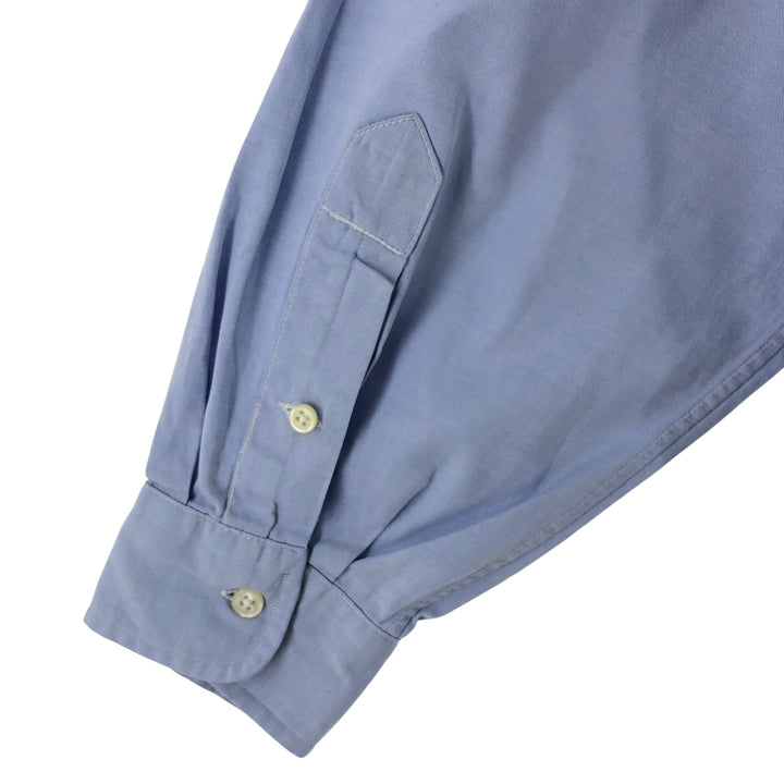 Ralph Lauren YARMOUTH long sleeve button down shirt, men's size L cotton Blue type light blue Vintage Second Hand