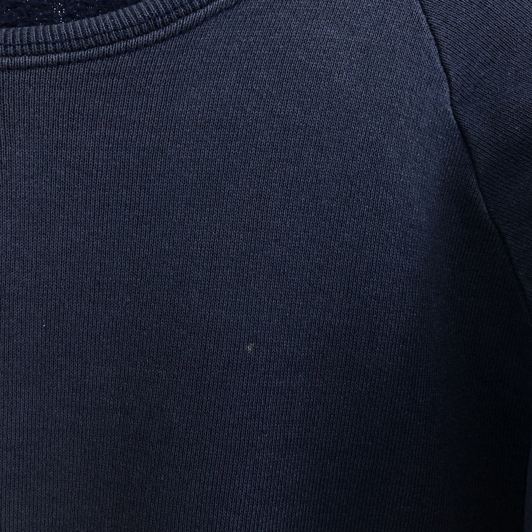 80'S Fruit of the Loom Plain Blank Sweatshirt, Made in USA, Men's Size L, Vintage cotton navy blue type Vintage Second Hand