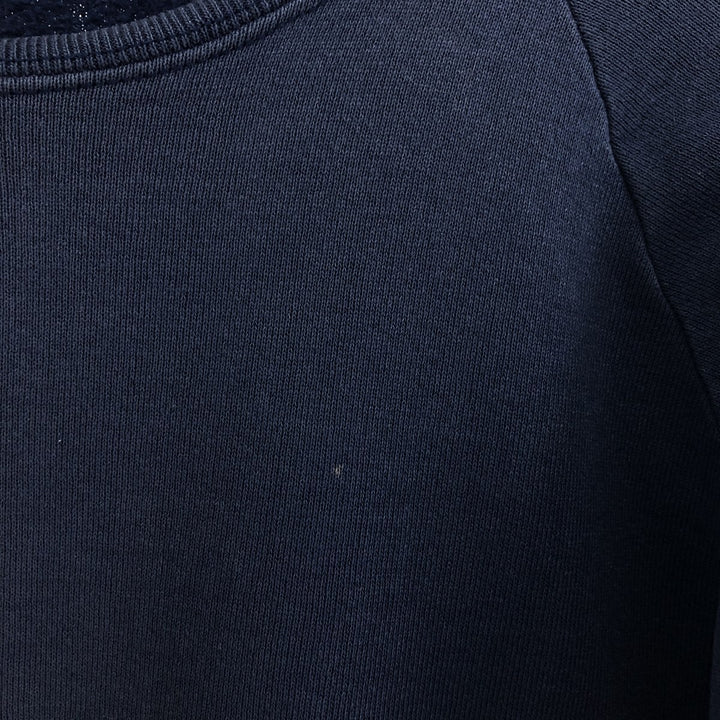 80'S Fruit of the Loom Plain Blank Sweatshirt, Made in USA, Men's Size L, Vintage cotton navy blue type Vintage Second Hand