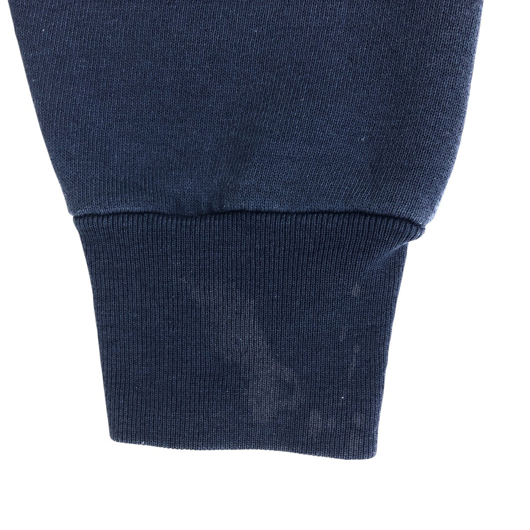 80'S Fruit of the Loom Plain Blank Sweatshirt, Made in USA, Men's Size L, Vintage cotton navy blue type Vintage Second Hand