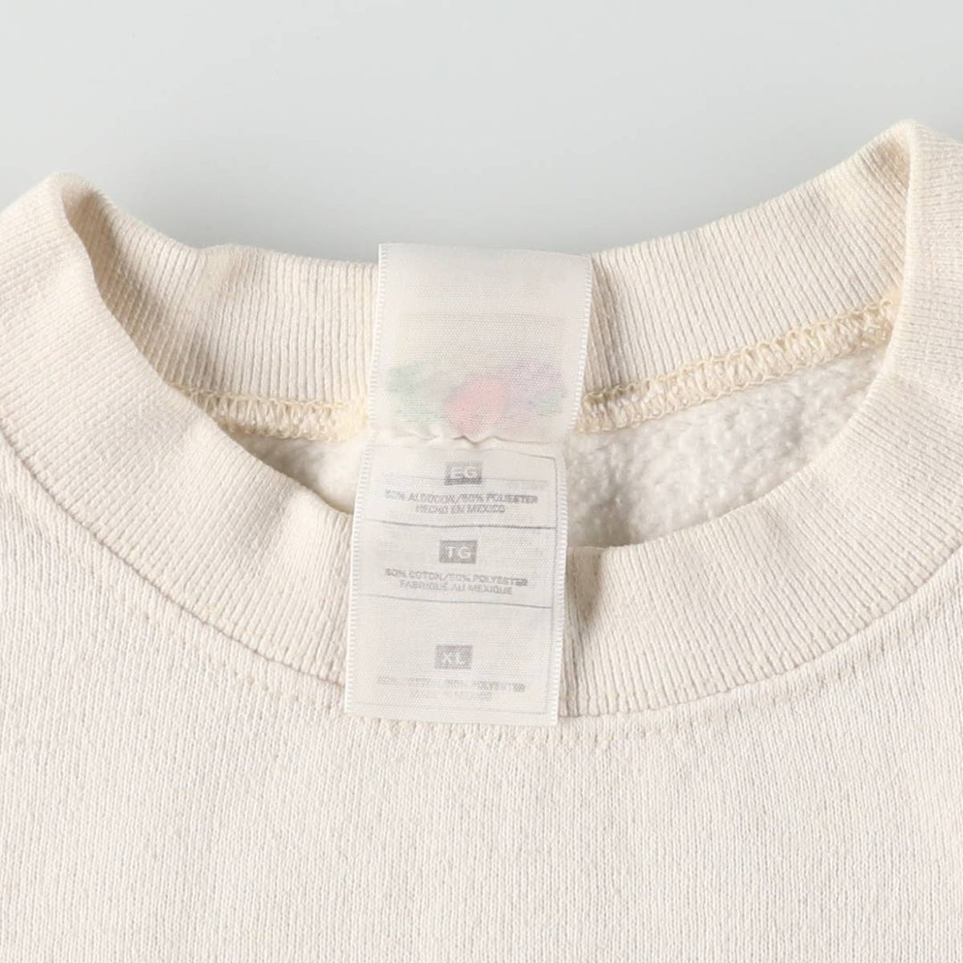 90'S Fruit of the Loom Animal Sweatshirt, Men's XL Size Vintage cotton white type Vintage Second Hand