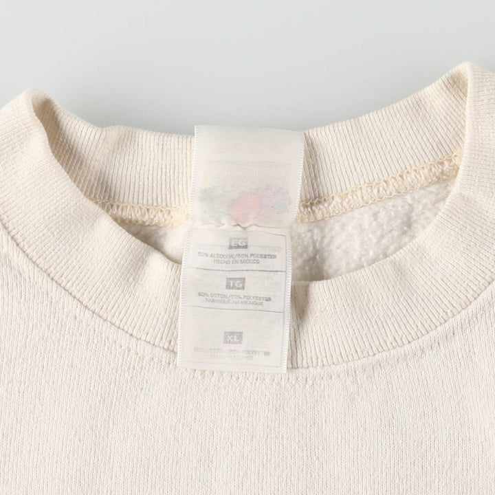90'S Fruit of the Loom Animal Sweatshirt, Men's XL Size Vintage cotton white type Vintage Second Hand