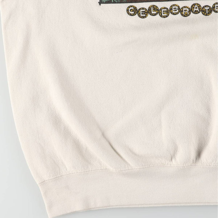 90'S Fruit of the Loom Animal Sweatshirt, Men's XL Size Vintage cotton white type Vintage Second Hand