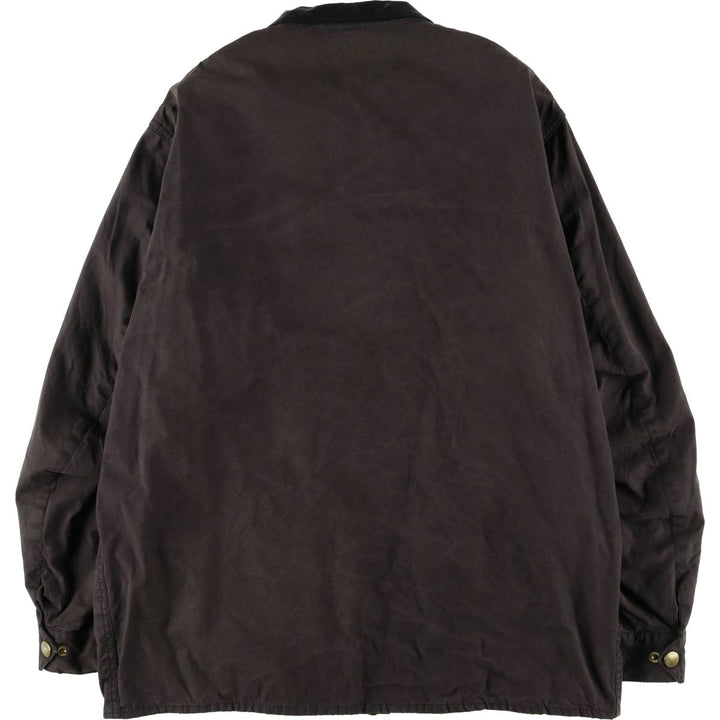 90'S Barbour Beacon Jacket Badge Waxed Cotton Oiled Jacket Made in the UK C44 Men's L size cotton black type Vintage Second Hand