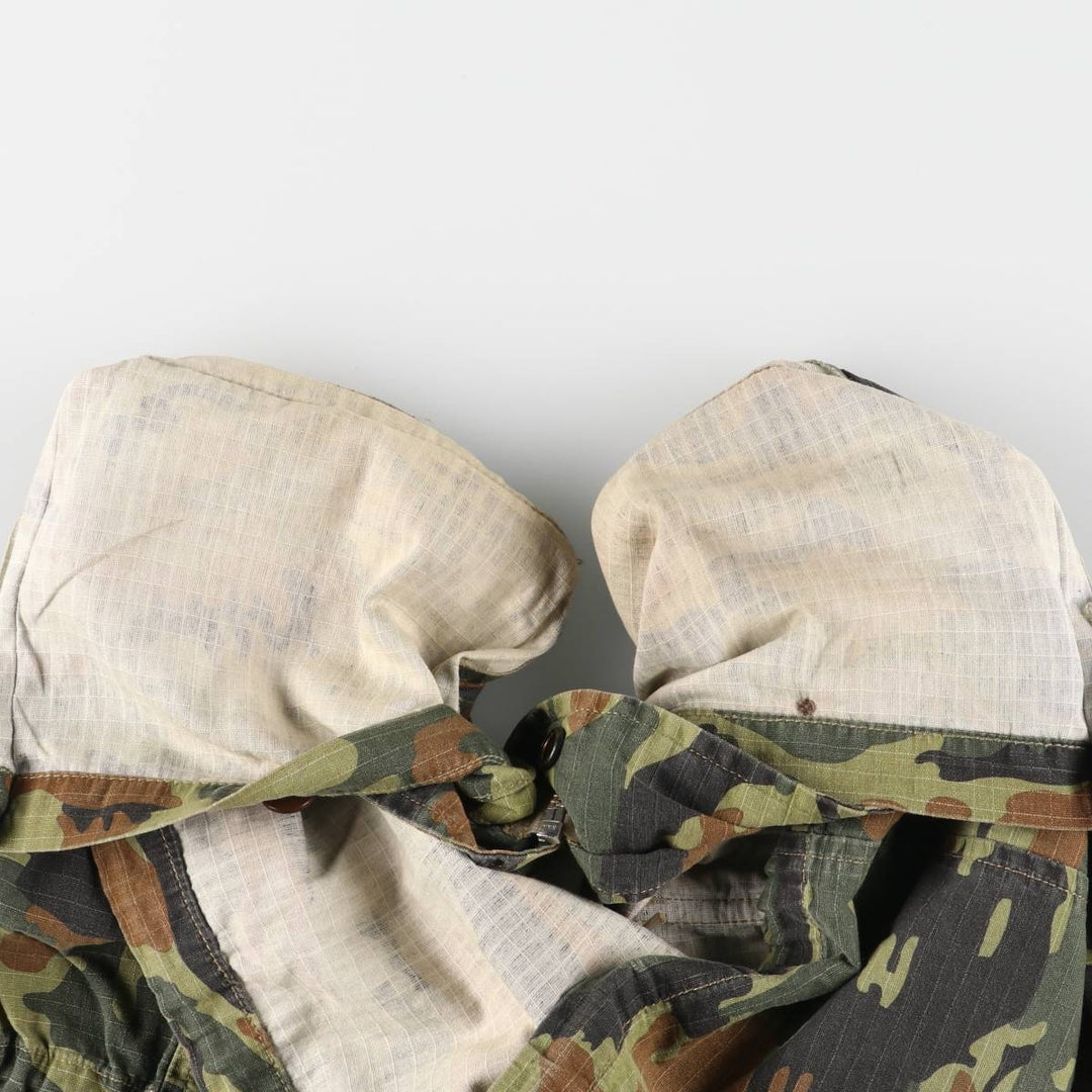 STUSSY Camouflage Pattern Military Jacket, Men's M size cotton Khaki type sage green Vintage Second Hand