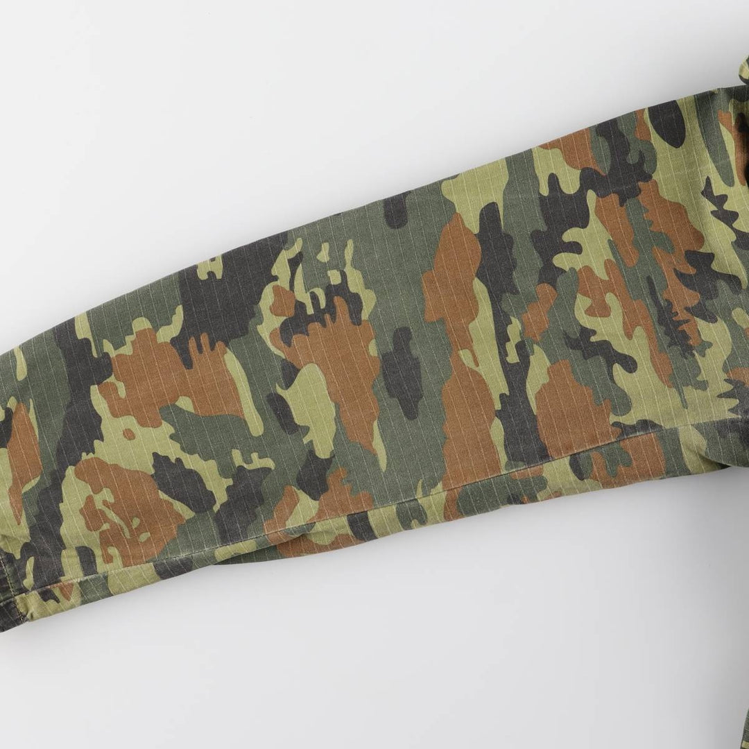 STUSSY Camouflage Pattern Military Jacket, Men's M size cotton Khaki type sage green Vintage Second Hand